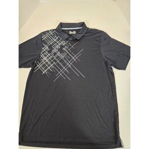 Under Armour Mens XL Black Short Sleeve Polo Shirt Athletic Golf Heat Gear‎